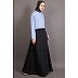 Burqa in two distinct part in Sky blue and black Burqa in two distinct part in Sky blue and black